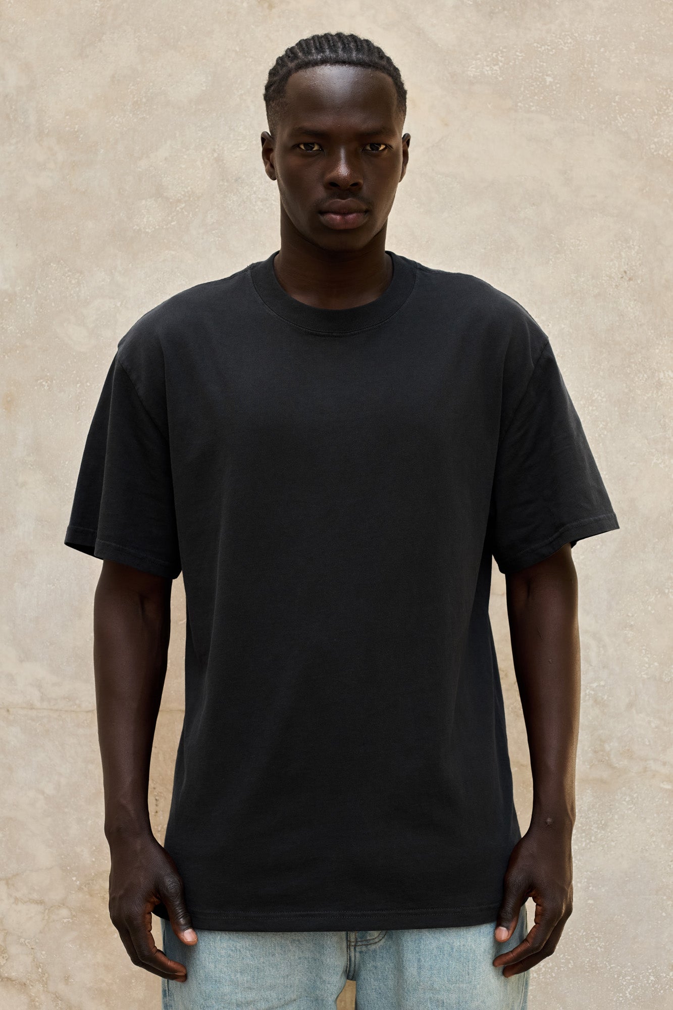 Heavy Faded Tee-Faded-Black