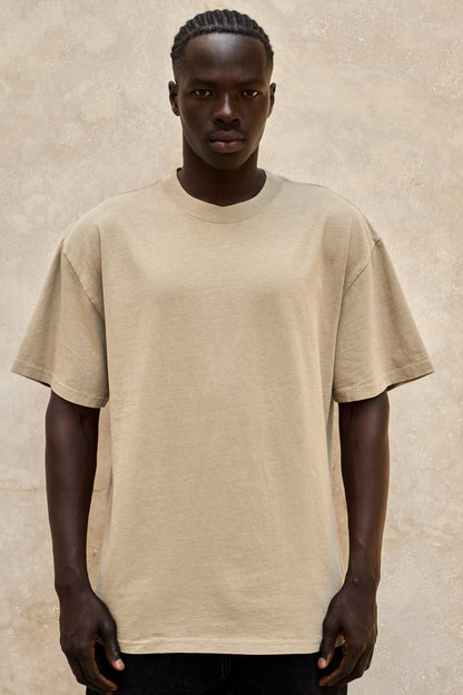 Heavy Faded Tee- Faded-Khaki