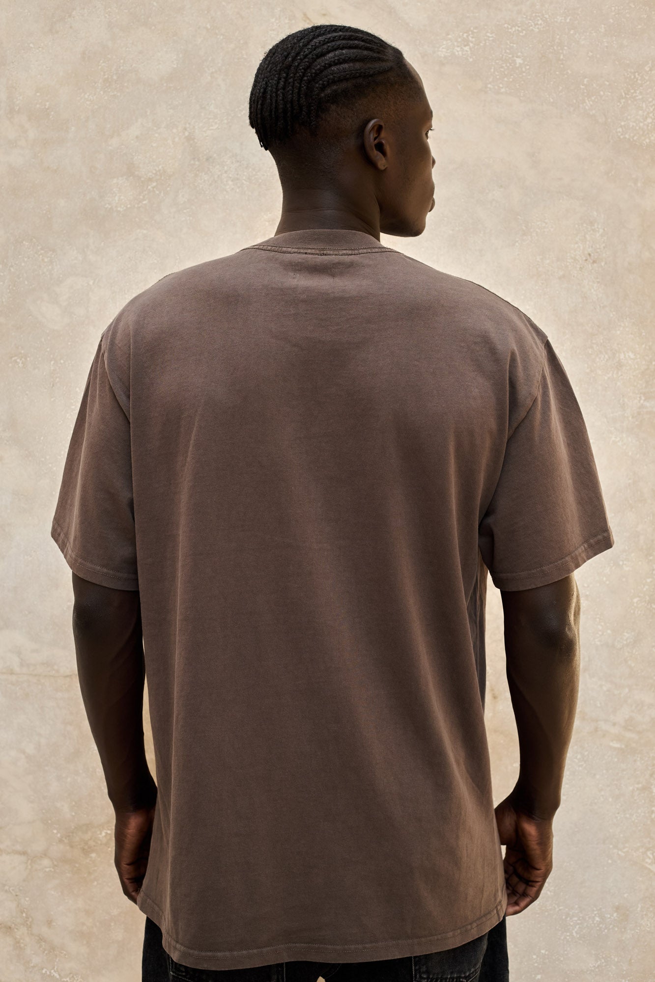 Heavy Faded Tee-Faded-Brown