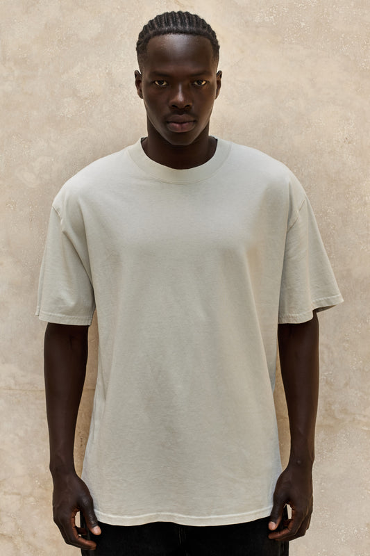 Heavy Faded Tee-Faded-Bone